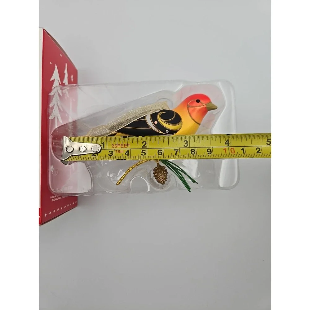 2015 Hallmark - WESTERN TANAGER - #11 Series - BEAUTY‎ OF BIRDS - Xmas Ornament